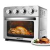 Toaster Oven Air Fryer Combo, Countertop Convection Oven ,4 Accessories & Recipes,Stainless Steel