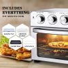 Toaster Oven Air Fryer Combo, Countertop Convection Oven ,4 Accessories & Recipes,Stainless Steel