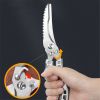 Kitchen Scissors Chicken Bone Kitchen Shears Duck Fish Cutter 4Cr13 Stainless Steel Fish Scissor Scale Clean Cook Scissors Knife