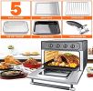 Oven Combo, WEESTA 7-in-1 Convection Oven Countertop, 24QT Large Air Fryer with Accessories & E-Recipes